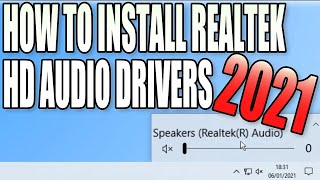 How To Install Realtek HD Audio Drivers In Windows 10 Tutorial [upl. by Aynekat794]