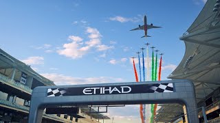 Spectacular Flyover at the 2020 Formula 1 Abu Dhabi GP with 787 Dreamliner  Etihad [upl. by Marvin773]