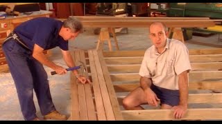 How to Build A Deck Part 4 Laying Boards [upl. by Renraw]