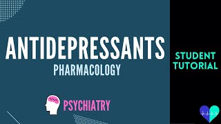 Antidepressants pharmacology  Medical Tutorial [upl. by Cantone]