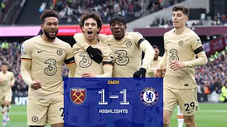 West Ham v Chelsea 11  Highlights  Premier League [upl. by Duwalt561]