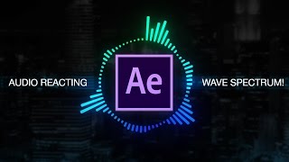 How to create Reactive Audio Spectrum Waveform Effects in Adobe After Effects Tutorial [upl. by Euqinitram]