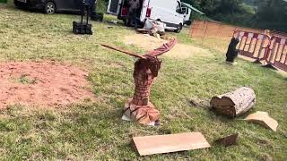 A fabulous range of wooden sculpture at Caerleon festival 2024 [upl. by Kcirdahc285]