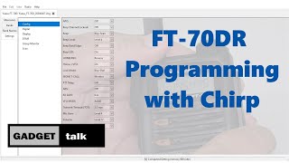 FT70DR Programming with CHIRP [upl. by Ennaear]