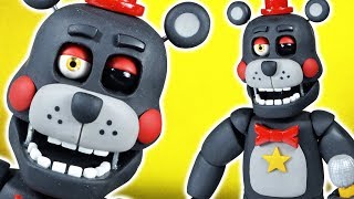 Handmade LEFTY ★ FNAF 6 Freddy Fazbears Pizzeria Simulator ➤ Polymer clay Tutorial ✔ Giovy Hobby [upl. by Maisel]