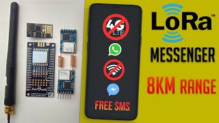 Tutorial LoRa based messenger Project LoRaWAN  LoRa Basic Project [upl. by Esilec458]