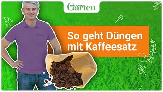 Kaffeesatz als Dünger – ideal für Gartenpflanzen [upl. by Adelia]