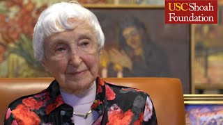 Jewish Survivor Hanna Pankowsky Testimony  USC Shoah Foundation [upl. by Brunell]