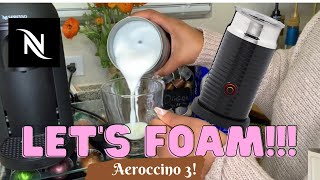 How To Foam Milk With Aeroccino 3 Make Coffee With Foam Tips amp Tricks  Easy Foamed Latte Recipe [upl. by Haianeb]