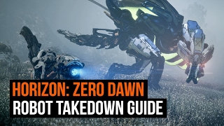 Horizon Zero Dawn  Every Robot Dinosaur and how to take them down [upl. by Prent]