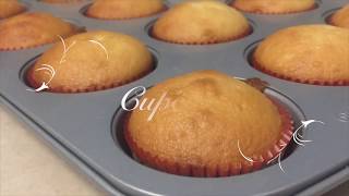 How to make easy cupcake at home [upl. by Nomolos]