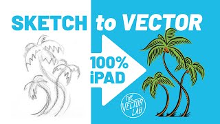 iPad Procreate Tutorial Create VECTOR Graphics from Rough Sketches [upl. by Hurty]