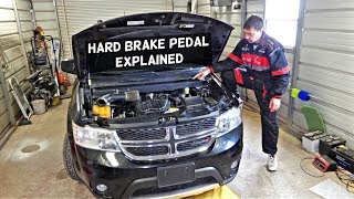 HARD BRAKE PEDAL CAUSE AND FIX [upl. by Frentz]