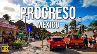 Progreso Malecon Drive 4K  Progreso Yucatan Mexico [upl. by Afihtan81]