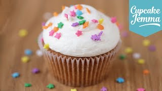 The Perfect Vanilla Cupcake Recipe  Cupcake Jemma [upl. by Assiruam]