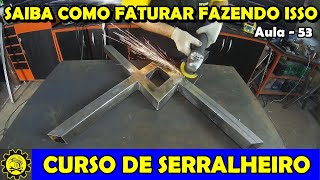 Curso de Serralheiro 53  Como Fazer uma Mesa de Jantar Personalizada [upl. by Arym]