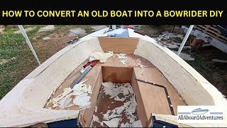 Boat conversion into Bowrider [upl. by Eerized]