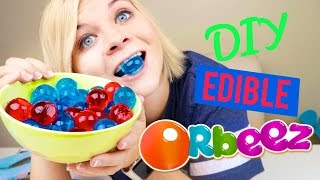 DIY EDIBLE ORBEEZ  YUM 😋 [upl. by Tennek]