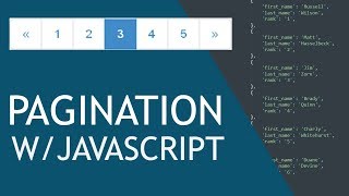 FrontEnd Pagination With JavaScript [upl. by Neevan688]