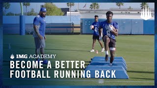 3 Football Drills to Become a Better Running Back [upl. by Ycrad]