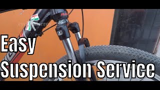 How To Easy MTB Suspension Service At Home  Cycle Rider Roy [upl. by Hgielram]