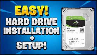 Internal Hard Drive Installation  Set Up Easy [upl. by Ancilin]