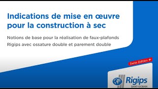 Construire un fauxplafond  Instructions pour la construction à sec  Swiss Edition [upl. by Desberg]