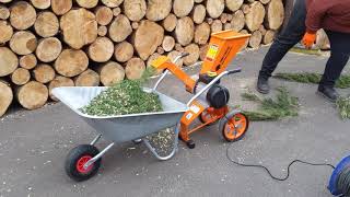 Compact 4HP Electric Wood Chipper  Garden Shredder FM4DDE [upl. by Ttihw]