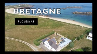 Bretagne Plouescat  location vue mer avec accès direct à la plage Vélos pour tous [upl. by Annabel]