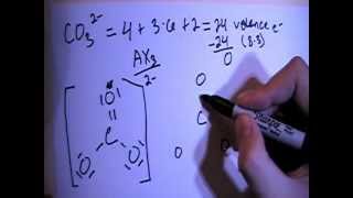 Carbonate Ion CO3 2 Lewis Dot Structure [upl. by Hillier]