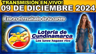 LOTERIA DE CUNDINAMARCA último sorteo del LUNES 09 de diciembre de 2024 [upl. by Stultz101]