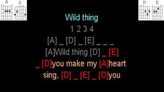 Wild Thing by The Troggs guitar play along [upl. by Judie]