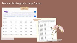 Harga Saham  IDX amp Yahoo Finance  Mengolah amp mencari data [upl. by Heaps]