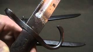 WW2 Japanese Arisaka Rifle sword bayonet [upl. by Einahpets945]