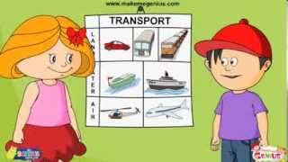 Transport for kids Means and Modes [upl. by Ettezel]