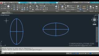 How to create Ellipse in AutoCAD [upl. by Gibbie]