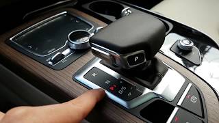 Audi 2018 Q7 SQ7 A7 Q5 Gear Selector tiptronic detail explanation [upl. by Crescentia]