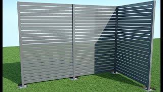 Slat Screen System Install  Outback fencing [upl. by Nylireg]