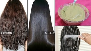 How to straighten Hair Naturally at home within 15 minutes  100 Works  3 Ingredients [upl. by Enaffit]