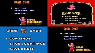 Super Mario AllStars  Game Over Compilation SNES [upl. by Anilrac879]