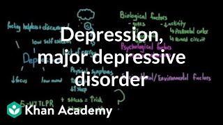 Depression and major depressive disorder  Behavior  MCAT  Khan Academy [upl. by Ankeny]