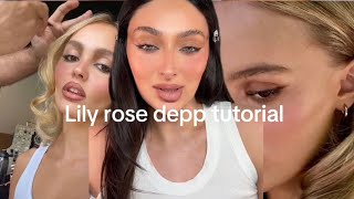 Lily Rose Depp makeup tutorial [upl. by Olly634]