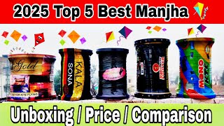 2025 Top 5 Best Manjha 😈  mono kite fighter vs mono ktc vs monofil gold VS kala sona vs hero plus [upl. by Aneloaup]