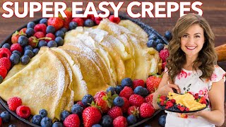 How to make Crepes  Easy Crepe Recipe [upl. by Brader170]