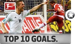 Lukas Podolski  Top 10 Goals – A Tribute to One of the Greats [upl. by Uziel105]