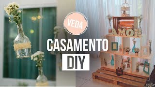 COMO FIZ UM CASAMENTO DIY  DECORAÇÃO LEMBRANCINHAS E CONVITE  VEDA 03 [upl. by Vincelette]