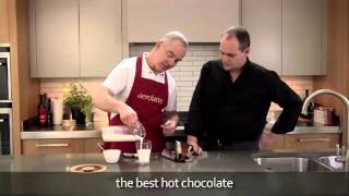 How to make a hot chocolate using an aerolatte milk frother [upl. by Wendall]