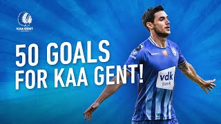 The 50 goals of Roman Yaremchuk for KAA GENT 🔵⚪️ [upl. by Portia3]