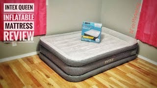 Intex DuraBeam Deluxe Airbed Review [upl. by Eiwoh]