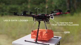 Ground Penetrating Radar GPR  drone to locate gas pipes [upl. by Eeb]